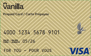 Vanilla Prepaid Visa — $500